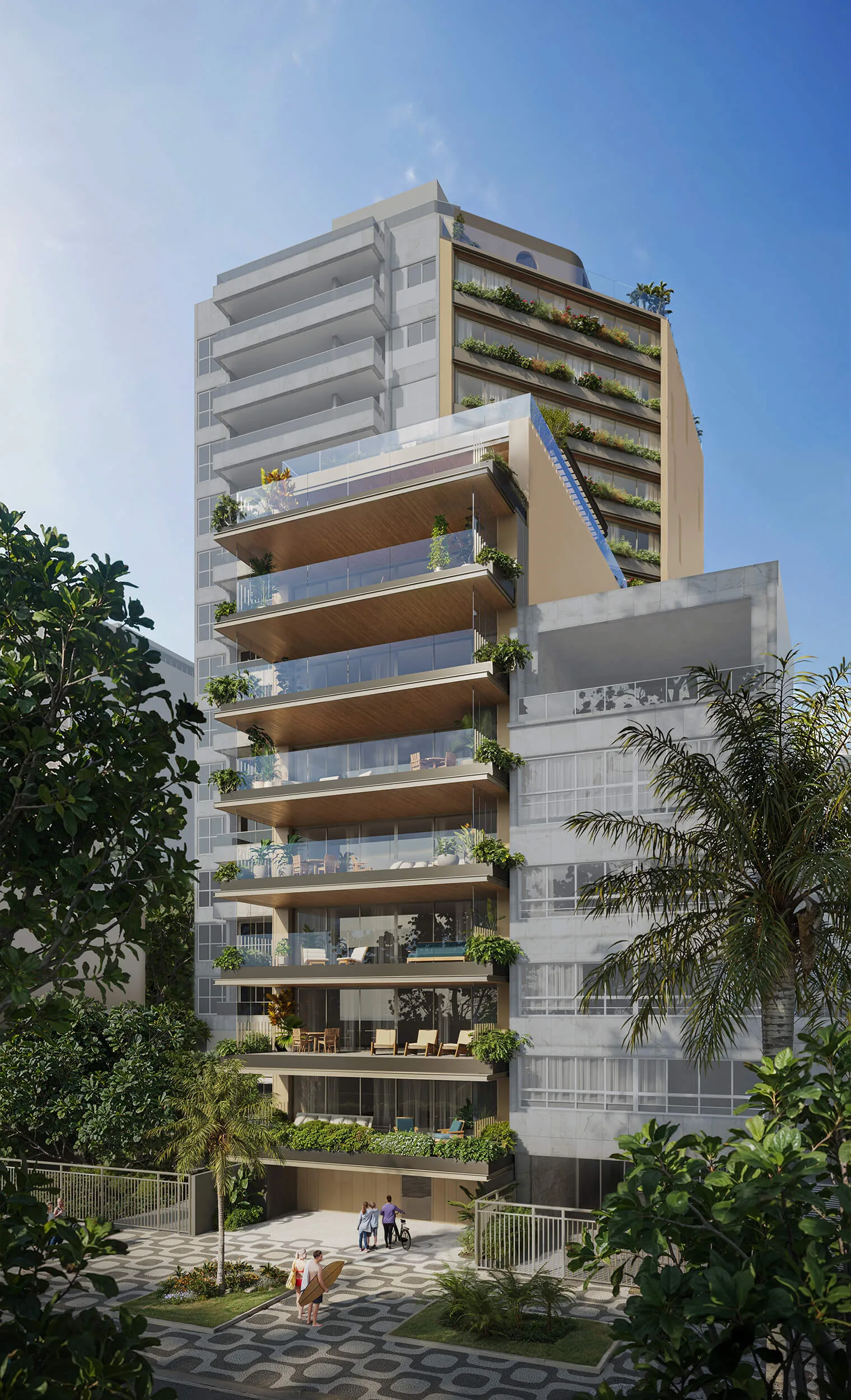 Vie Vieira Souto Ipanema fachada em perspectiva angular